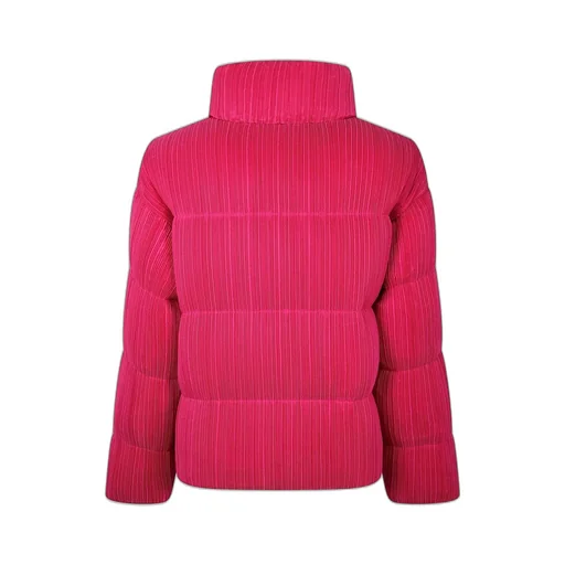 Pleated Zip-Up Puffer Jacket