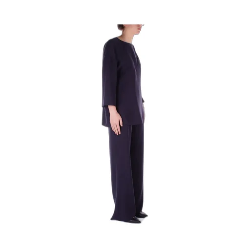 Keyhole Neck Side Slit Blouse