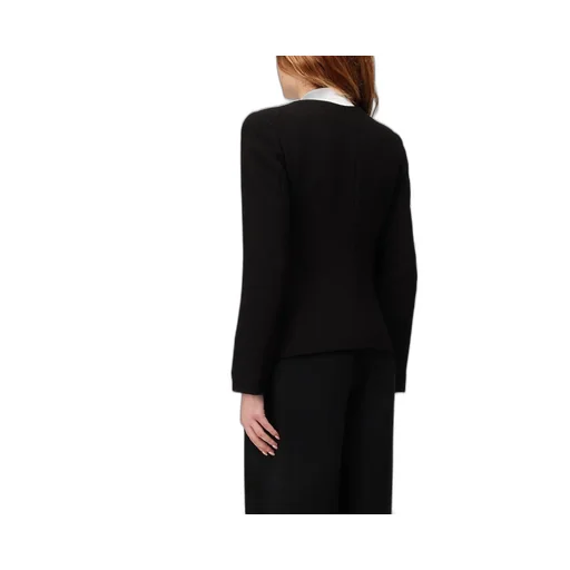 Rose Patch Crewneck Blazer