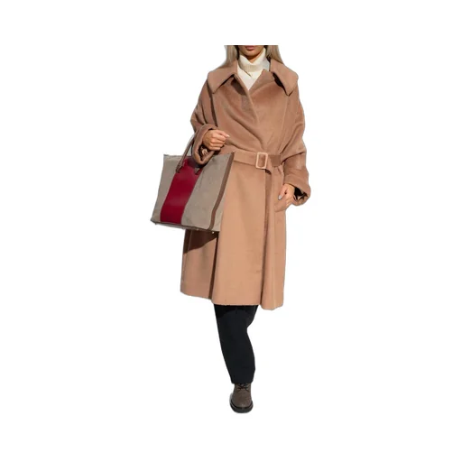 Belted Long-Sleeved Coat