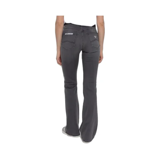 Logo Printed Flared Jeans