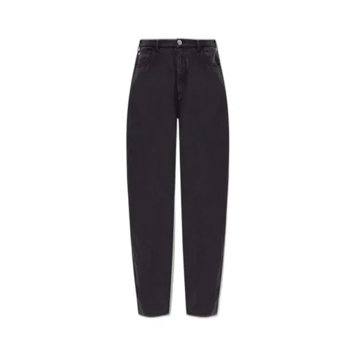 High Waisted Straight-Leg Jeans