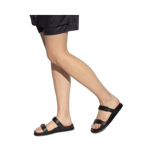 Emblem Strap Slide Sandals