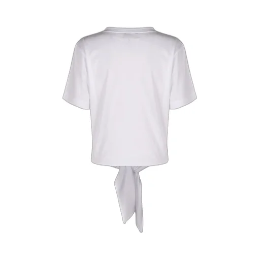 Logo Printed Front-Tie T-Shirt
