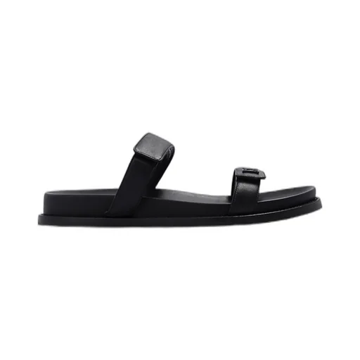 Emblem Strap Slide Sandals