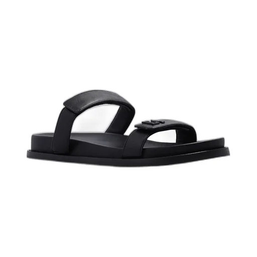 Emblem Strap Slide Sandals
