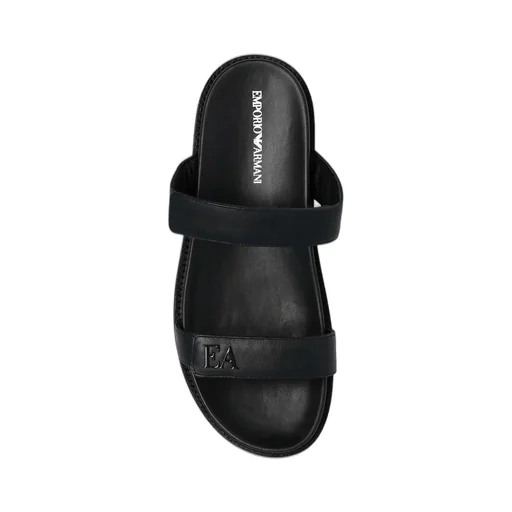 Emblem Strap Slide Sandals