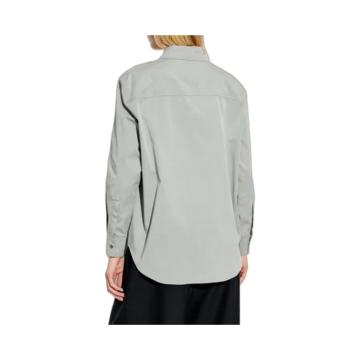 Logo Embroidered Long-Sleeved Shirt