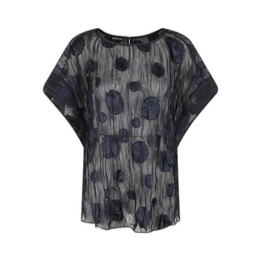 Jacquard Boat-Neck Blouse
