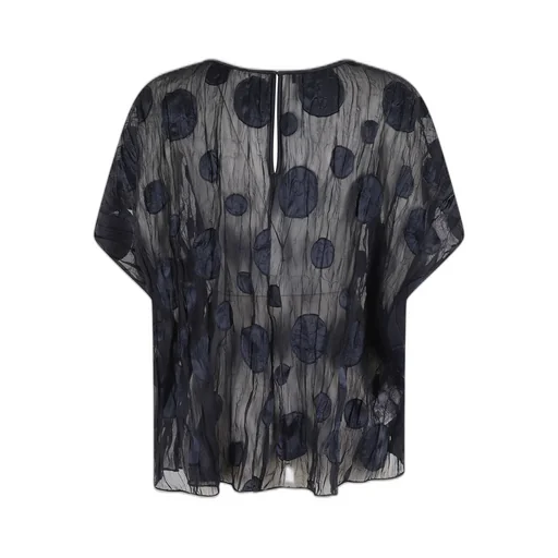Jacquard Boat-Neck Blouse