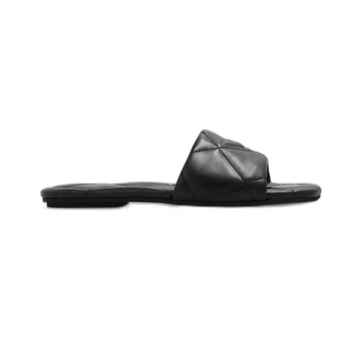 Quilted Open-Toe Slippers