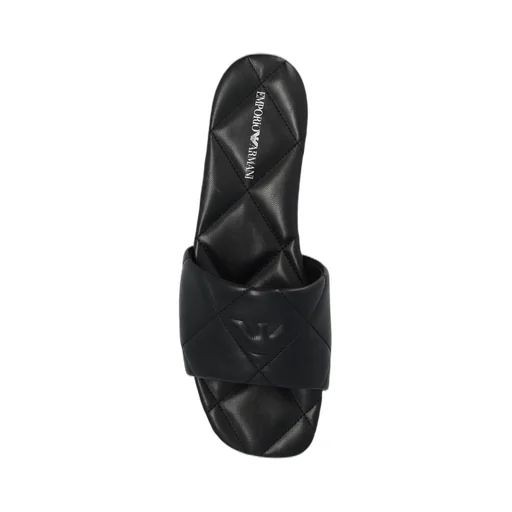 Quilted Open-Toe Slippers