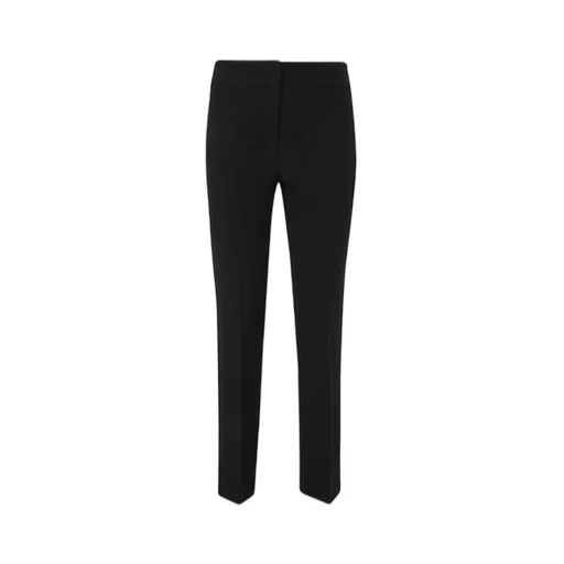Mid-Rise Cropped Slim-Fit Trousers