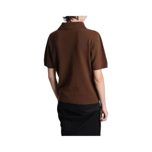 Buttoned Knit Polo Shirt