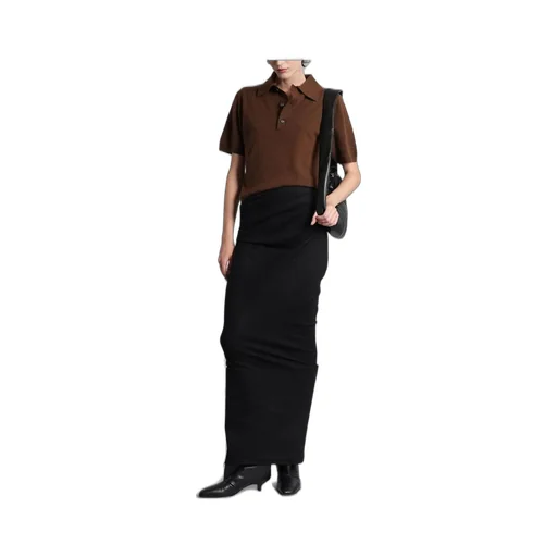 Buttoned Knit Polo Shirt