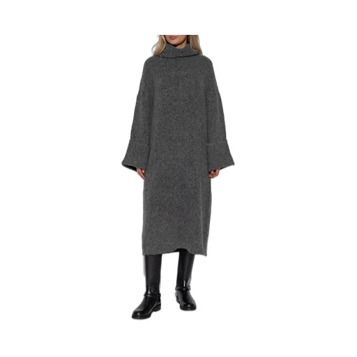 Turtleneck Midi Dress