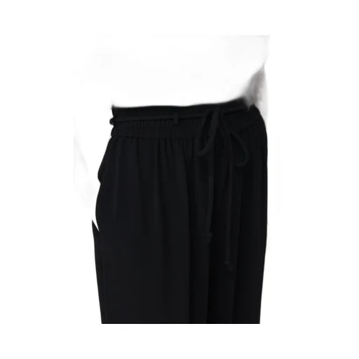 Elasticated-Waist Drawstring Trousers