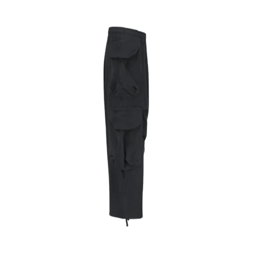 Wide-Leg Drawstring Cargo Trousers