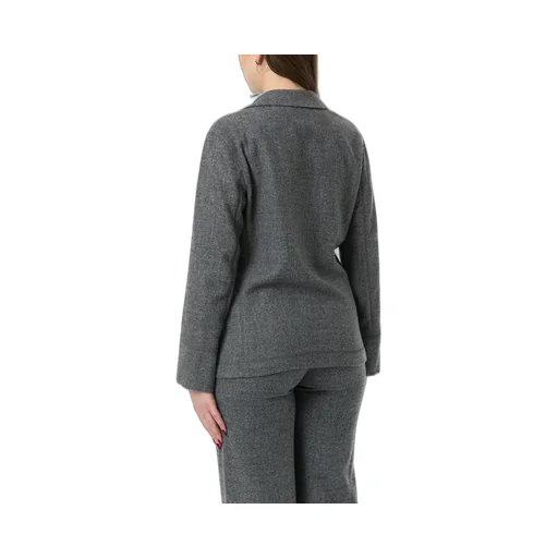 Double-Breasted Straight Hem Blazer