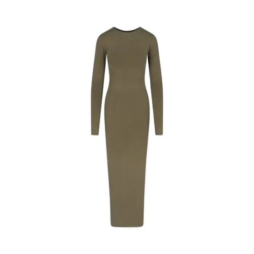 Long-Sleeved Crewneck Dress
