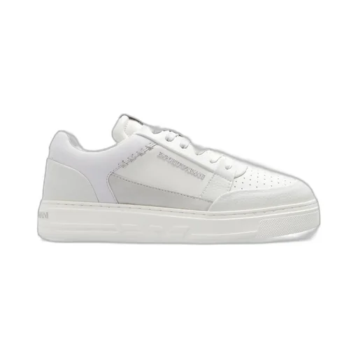 Logo-Embossed Lace-Up Sneakers