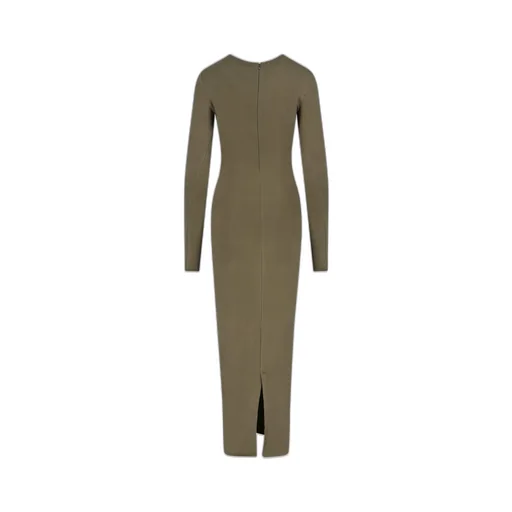 Long-Sleeved Crewneck Dress