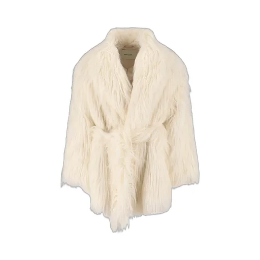 Belted Shearling Coat