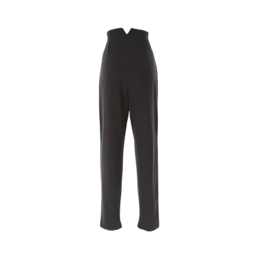 High Waist Tapered Leg Trousers