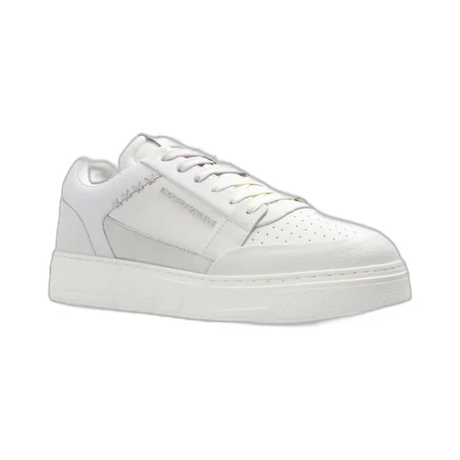 Logo-Embossed Lace-Up Sneakers