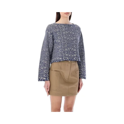 Boat-Neck Knit Jumper