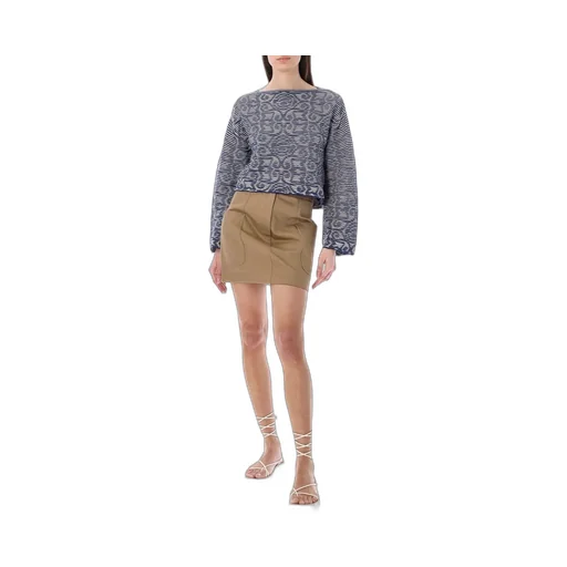 Boat-Neck Knit Jumper