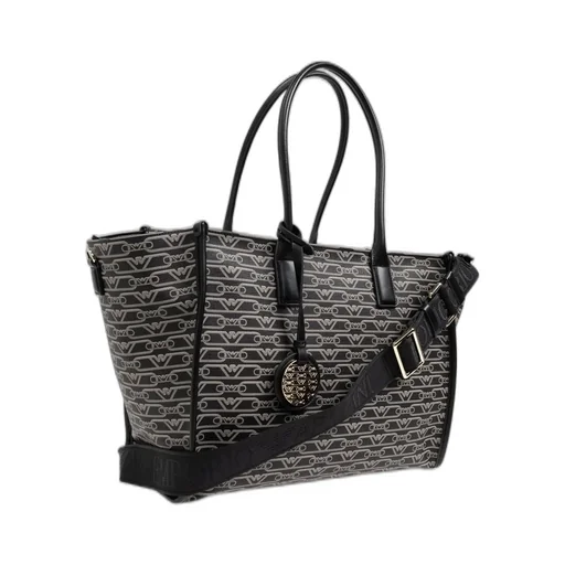 Logo-Jacquard Top Handle Bag