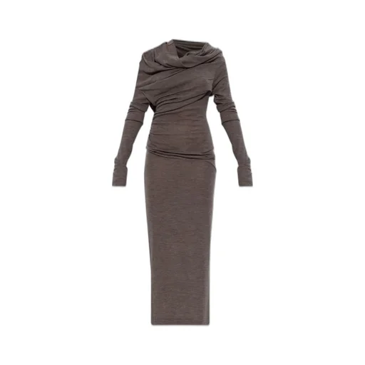 Draped Wool Dress
