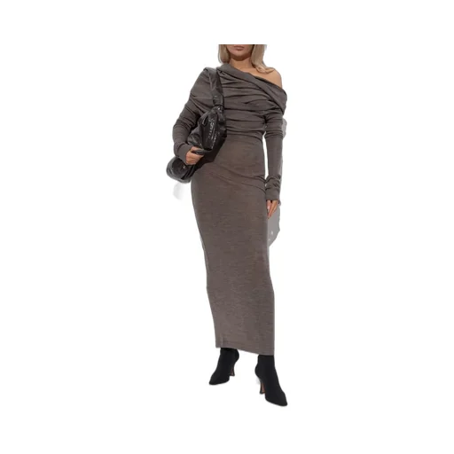 Draped Wool Dress