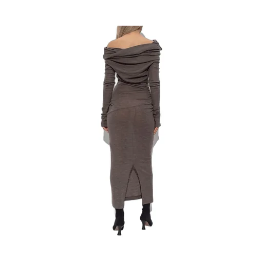 Draped Wool Dress