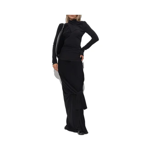 Draped Long-Sleeve Top