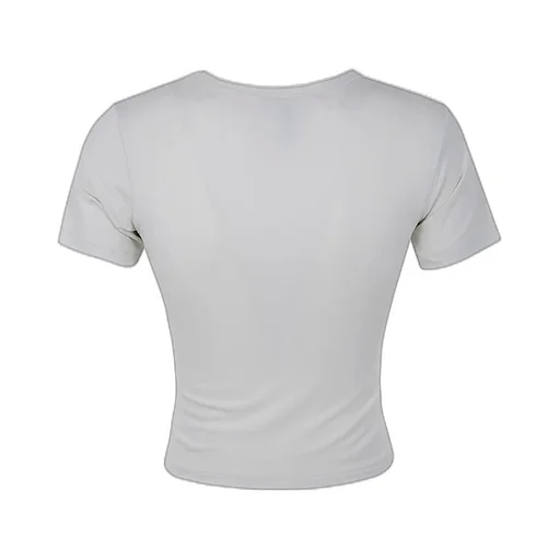 Short Sleeved Crewneck Cropped T-Shirt
