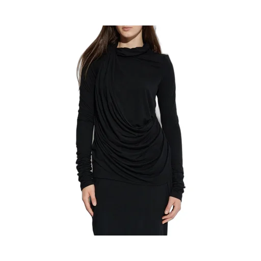 Draped Long Sleeve Top