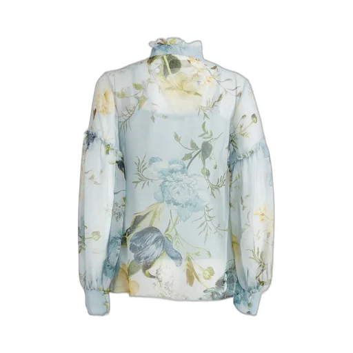 Flower Print Long-Sleeve Shirt