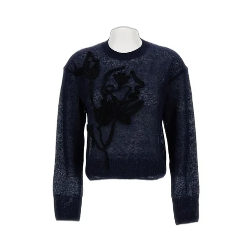 Floral Embroidered Crewneck Jumper