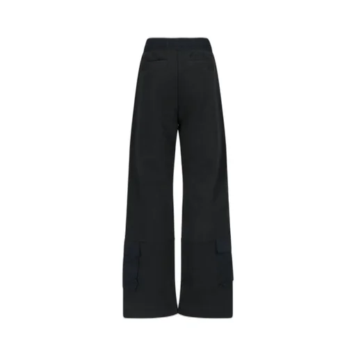 Utility Wide-Leg Cargo Track Trousers
