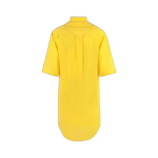 Tied Fastened Mini Shirt Dress
