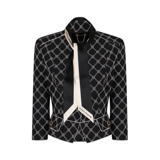 Printed Stretch CrÊPe Jacket