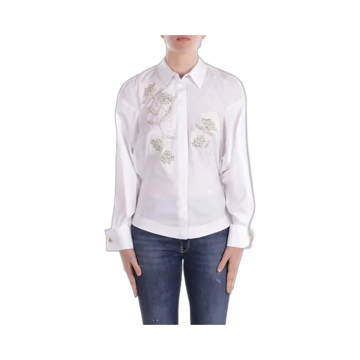 Floral Embroidered Poplin Shirt