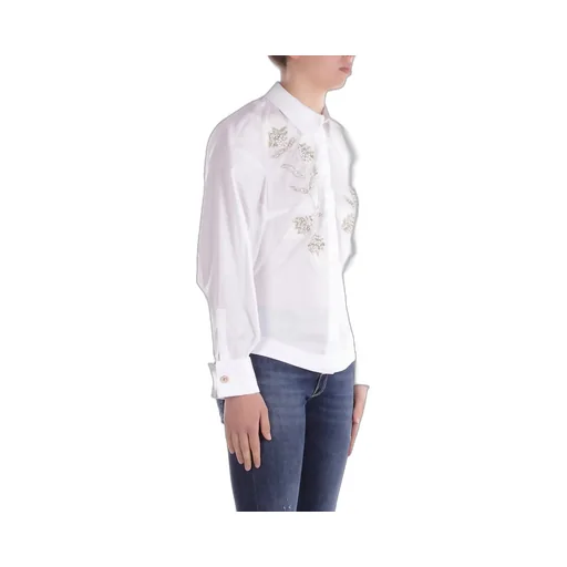 Floral Embroidered Poplin Shirt
