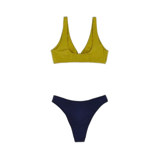 Two-Toned Knot Detailed Bikini