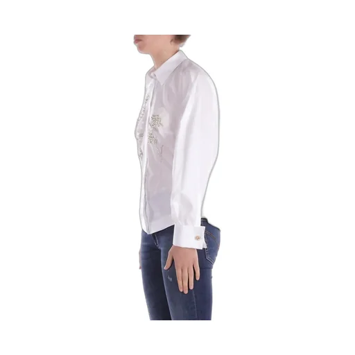 Floral Embroidered Poplin Shirt