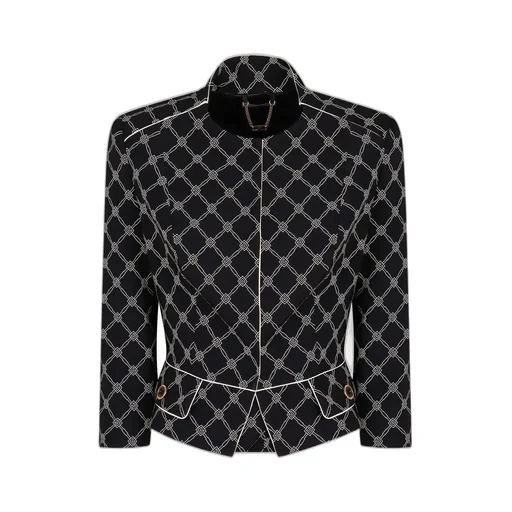 Printed Stretch CrÊPe Jacket