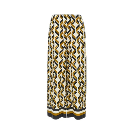 Swim Print Silk Twill Pants