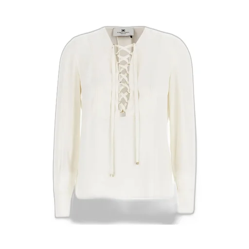 Laced Long-Sleeved Blouse